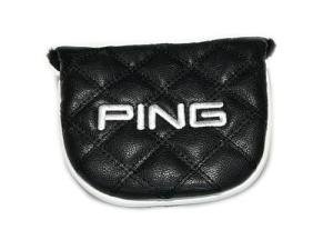 Ping Quilted Premium Leather Black Putter Headcover