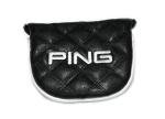 Ping Quilted Premium Leather Black Putter Headcover