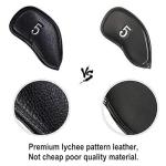 12pcs Thick Synthetic Leather Golf Iron Head Covers