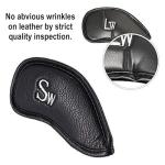 12pcs Thick Synthetic Leather Golf Iron Head Covers
