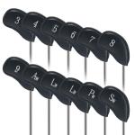 12pcs Thick Synthetic Leather Golf Iron Head Covers