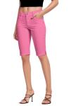 Ultra Comfy Women's Butt Lift Bermuda Shorts - Pink