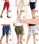 Ultra Comfy Women's Butt Lift Bermuda Shorts - Pink