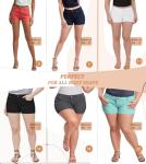 Womens 3-Inch Inseam Butt Lifting Stretch Shorts