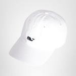Whale Logo Baseball Hat for Men - White