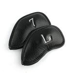 12pcs Left-Handed Synthetic Leather Golf Head Covers