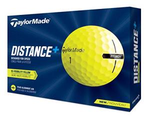 TaylorMade 2021 Yellow Distance+ Golf Balls