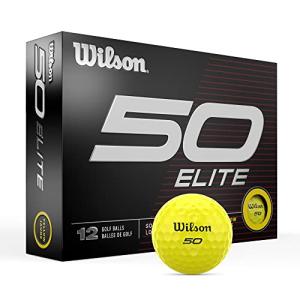 Wilson Fifty Elite Yellow Golf Balls - 12 Pack