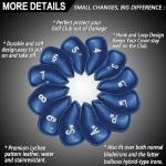 Stylish 12-Piece Golf Iron & Wedge Head Covers