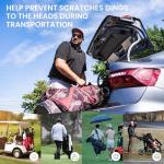 Stylish 12-Piece Golf Iron & Wedge Head Covers