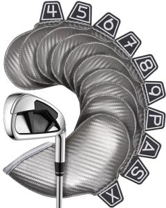 10-Piece Iron Golf Club Headcover Set - Grey