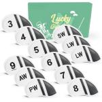 12-Pack Golf Iron Head Covers – Weatherproof Protection