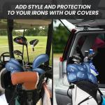 Stylish 12-Piece Golf Iron & Wedge Head Covers