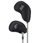 10-Pack Mesh Golf Iron Head Covers (Black)