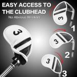 12-Pack Golf Iron Head Covers – Weatherproof Protection
