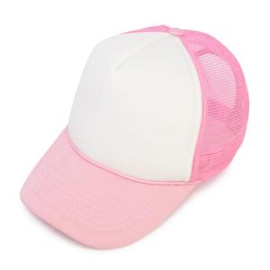 DALIX Two Tone Pink and White Trucker Hat