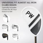 12-Pack Golf Iron Head Covers – Weatherproof Protection