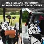 12-Pack Golf Iron Head Covers – Weatherproof Protection