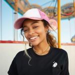 DALIX Two Tone Pink and White Trucker Hat