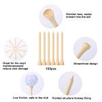 Durable Bamboo Golf Tees - 100 Pack
