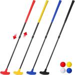 Hiboom Mini Golf Putters with 4 Balls Set