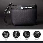 Golf Club and Ball Cleaning Bag with Clip