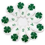 Leather Golf Iron Covers Set - 10pcs White