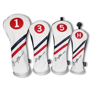 Stylish PU Leather Golf Headcovers Set of 4