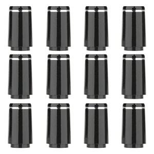 12 Pack Black Golf Ferrules for Taper Tips