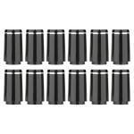 12 Black Tip Golf Ferrules for Taper Tip Irons