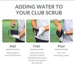 Golf Club and Ball Cleaning Bag with Clip