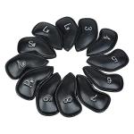 12pcs Thick Synthetic Leather Golf Iron Head Covers