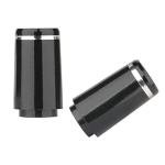 12 Black Tip Golf Ferrules for Taper Tip Irons