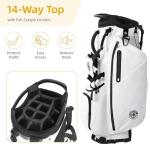 Lightweight 14 Way Golf Stand Bag with Padded Straps
