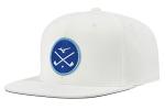 Mizuno Women's White Crossed Clubs Snapback Golf Hat
