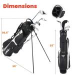 4-Way Golf Stand Bag with Backpack Straps