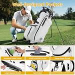 Lightweight 14 Way Golf Stand Bag with Padded Straps