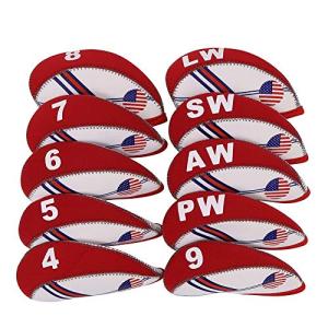 USA Flag Golf Iron Head Covers – Set of 9