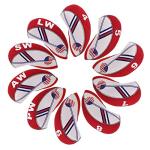 USA Flag Neoprene Golf Iron Head Covers Set