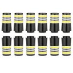 12-Pack Yellow Golf Ferrules for Taper Tip Irons