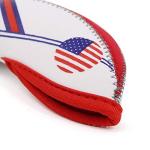 USA Flag Neoprene Golf Iron Head Covers Set