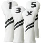 4-Piece Golf Club Head Covers for Woods & Drivers