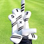 4-Piece Golf Club Head Covers for Woods & Drivers