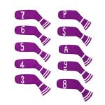 Scott Edward 10-Pack Purple Golf Club Covers