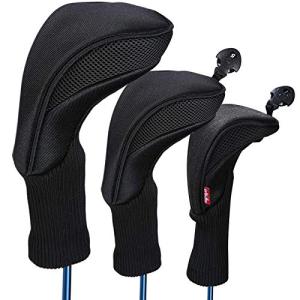 LONGCHAO Golf Club Head Covers Set - 3 Pcs