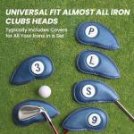 FINGER TEN 11-Pack Magnetic Golf Iron Covers