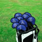 Montela Mesh Golf Iron Head Covers Set, 10pcs