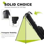 UNIHIMAL Lightweight Golf Stand Carry Bag - Black