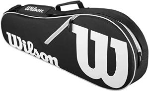 Advantage II Tennis Bag 3 Pack, Black/White