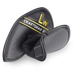 Left-Handed 12pc Leather Golf Iron Head Cover Set